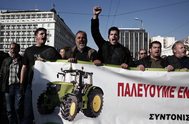 фермери Гърция протест