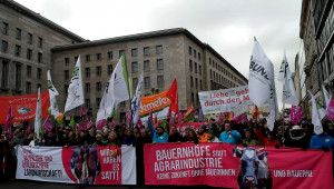 Протест срещу ГМО, пестицидите и нехуманното животновъдство - Берлин