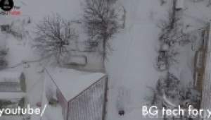 Drone View: Зима в с. Задруга 27 02 2018г.