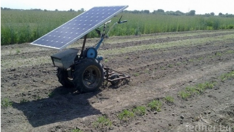 Фермер създаде мотоблок със слънчева батерия 