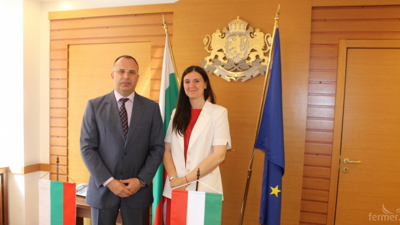 Министър Порожанов се срещна с унгарския посланик Текла Харангозо