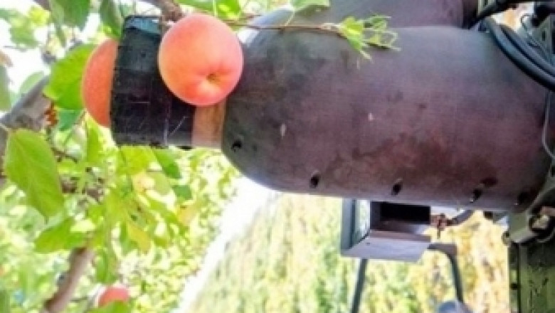 Робот събира по една ябълка на секунда
