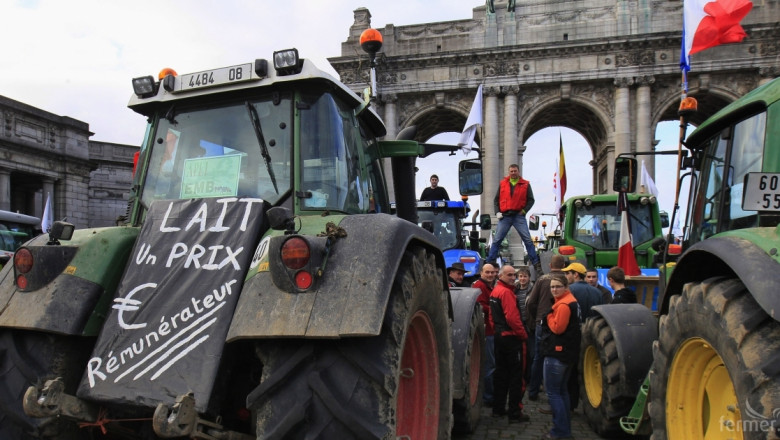 И френските фермери започнаха протести 