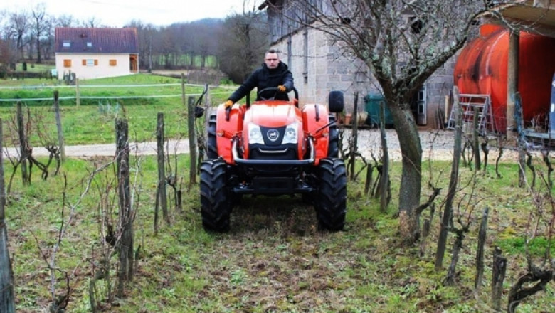 Нови трактори Kioti DK за лозя, овощни градини и оранжерии пускат от СД Драганови