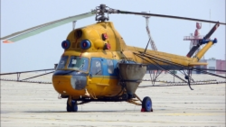 Авиохимическа защита на реколтата с вертолет МИ-2