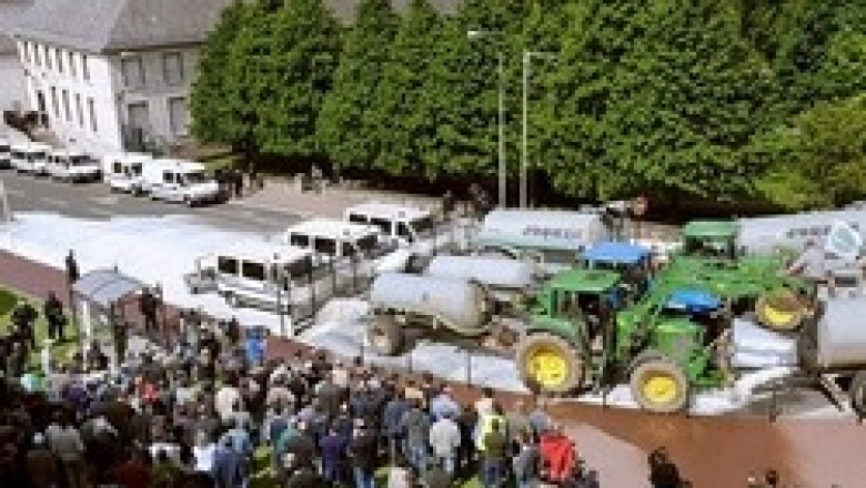 Румънски фермери протестират срещу високите цени на дизеловото гориво