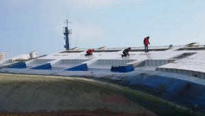 Трагедия: Обърнатият кораб с овце в Румъния още не е изваден - Снимка 2