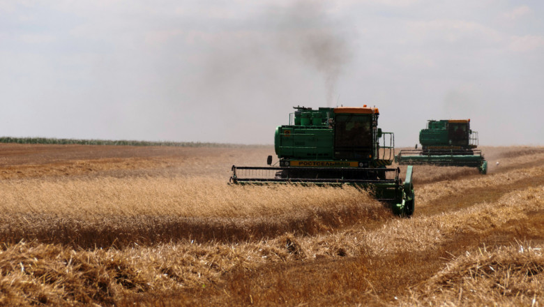 Комбайните влязоха да жънат пшеницата в Добруджа