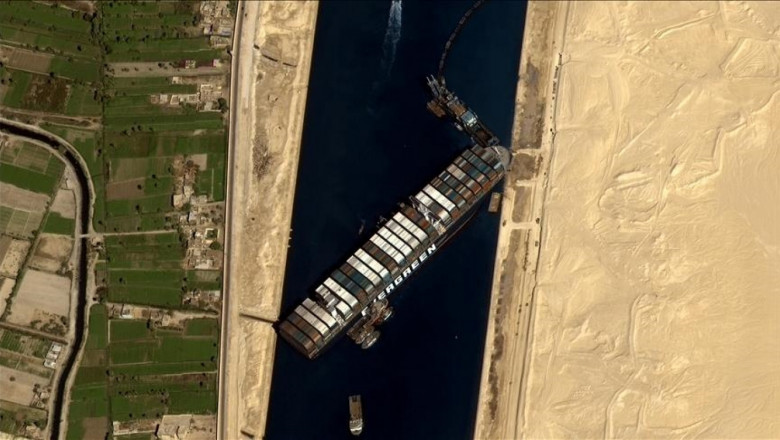 Хиляди овце паднаха в капана на Суецкия канал