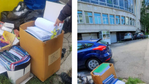 Папки с документи се въргалят до сградата на земеделското министерство - Agri.bg