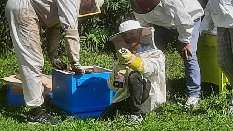 Обучават хлапета в неравностойно положение как се вади мед и как се отглежда шафран