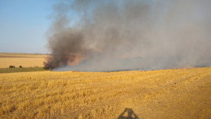 Пожарите заради подпалени стърнища продължават