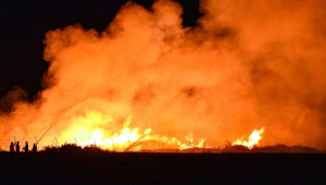 Комбайн подпали нива в Плевенско