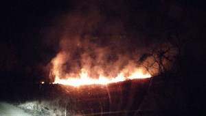 Пожар застраши ферма край Димово