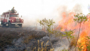 Отново: Зърнокомбайн изгоря и подпали пшенична нива
